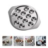 HEMOTON Set of 4 Stainless Steel Snail Plate Mushroom Bowls