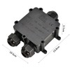 IP68 Waterproof Junction Box 3-Way Line M25 Outdoor Cable Connectors