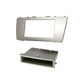 Scosche TA2058B Single or Double DIN Radio Installation Dash Kit Compatible with Select 2007-2011 Toyota Camry - 1 or 2 DIN Aftermarket Car Stereo Install Kit Radio Bracket - See Fit Guide in Images