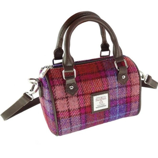 Glen Appin Harris Tweed 'Kilbride' Mini Bowling Tote Bag (Multicolour