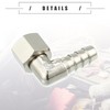 Motoforti Universal Car 90 Degree Brass Fitting Hose Adapter, Hose