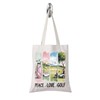 TSOTMO Golf Gift Golfing Shopping Bag Peace Love Golf Canvas