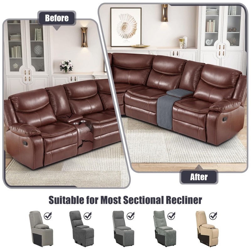 KinCam Waterproof Recliner Sectional Couch Covers, Oversized Reclining Sofa Covers