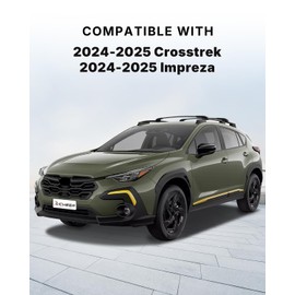 Richeer 220LBS Roof Rack Cross Bars for 2024 2025 Subaru Crosstrek/Impreza with Side Rails, Heavy Duty Aluminum Cross Bar with Anti-Theft Locks for Cargo Rooftop Luggage Canoe Kayak Bicycle roof Bag