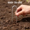 Atlantic 304 Stainless Steel Garden Stakes/Staples 4 Inch 20 Pack