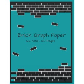 brick graph paper: use for design Bead Patterns and Embroidery Smocking Design Beading , 6:2 ratio , 120 pages , Large 8.5*11 inch