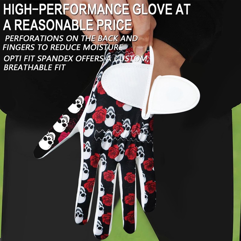 FINGER TEN Men's Golf Gloves Left Right Hand Leather with