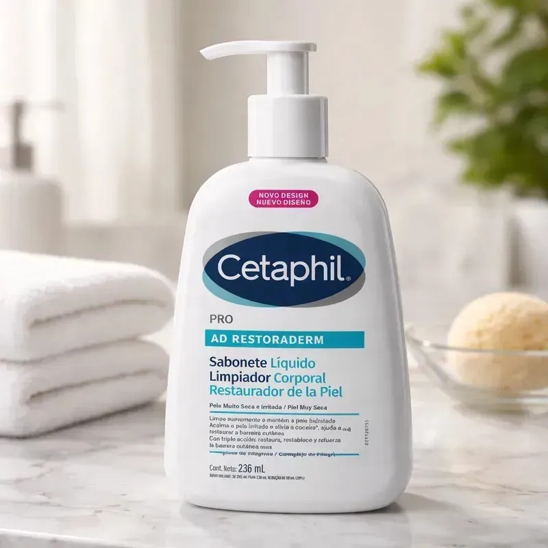 Gel Limpiador Corporal Pro AD Restoraderm 236ml Cetaphil