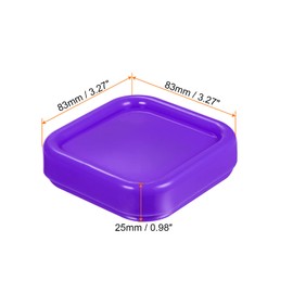 HARFINGTON 2pcs Magnetic Pin Cushion Square Plastic Magnetic Sewing Pin Holder Storage Case Needle Cushion Tool for Sewing DIY Projects, Purple