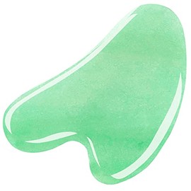 Esoahour Gua Sha Massage Tool, Natural Jade Gua Sha Stone for Face Massager SPA Skin Caring, Face Sculptor for Eyes, Jawline, Neck and Body Muscle Relaxing and Relieve, Anti-Wrinkle and Anti-Aging
