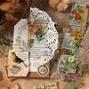 Junk Journal Stickers for Scrapbooking, 120Pcs Retro Flower Butterfly Nature