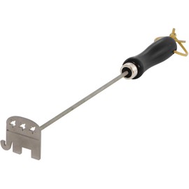 BBQ Fans Republican Branding Iron for Steak, Buns, Wood & Leather | Includes Redwood Plank & Wood Steak Plate