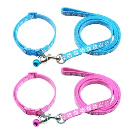2 Sets Dog Collar Ropes, Pet Leads, Pet Accessories, Adjustable Leads, Suitable for Small Dogs and Medium Dogs