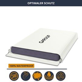 GAROOP Mattress Cover 90 x 190/200 cm | 30 cm Height Mattress Bag for Storage, Storage, Moving - Mattress Protector with Wide Zip - Storage Bag for Mattresses - Waterproof