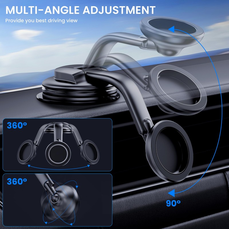 DOLYOFG for Magsafe Car Mount,【Strong Magnets & Low Profile】 Magnetic