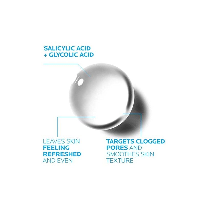 La Roche-Posay Effaclar Clarifying Solution Acne Toner with Salicylic Acid,
