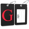 Shacke Luggage Tag Initial - Fully Bendable Tag w/Stainless Steel