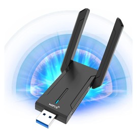 HOISGEAR Wifi Stick for PC, 1300Mbps WiFi USB Adapter Dual Band 5GHz/867Mbps + 2.4GHz/400Mbps Wireless Adapter USB 3.0 for PC Desktop Laptops Windows11/10/8/7