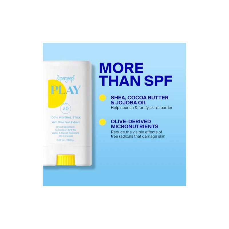 Supergoop! PLAY Mineral Stick SPF 50 - Protector solar facial
