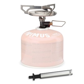 Primus Portable Gas Stove Camping Igniter Included - Essential Trail Stove Piezo - Gas Burner Stove 2500 W - For Threaded Canisters - Mini Camping Stove Hiking & Trekking - Compact Portable Gas Cooker