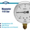 'Pressure Gauge with Lower G, Vacuum, 1/0/5 Bar G1/4