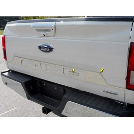 QAA is Compatible with 2018-2020 Ford F-150 2 Piece Stainless Tailgate Accent Trim, 4" Width TP58308