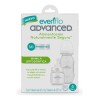 Set Biberones Evenflo Advanced Mamila Ortodóntica 0m+ 2pz Blanco Advaced