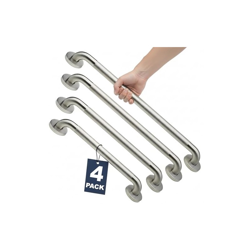 Shower Grab Bars 4 Pack – Complete Bathroom Safety Starter