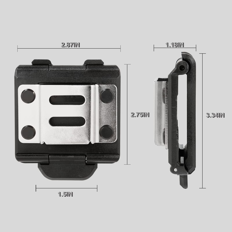 Tape Measure Holster with 4 Drill Bit Hooks, Tape Measure