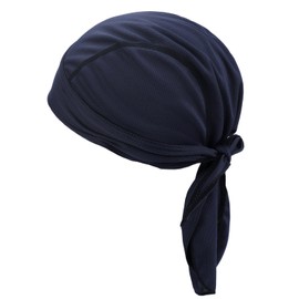 Breathable Quickly Dry Skull Cap Sweat Absorbing Bandana Headscarf Pirate Headwear Anti-UV Head Protection Headband Sports Hiking Skating Cycling Running Riding Head Wrap (Sapphire blue)