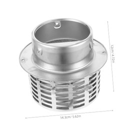 COHEALI Stainless Steel Kitchen Exhaust Vent Round Vent Cover Outdoor Ventilation Outlet Range Hood Easy Clean Design