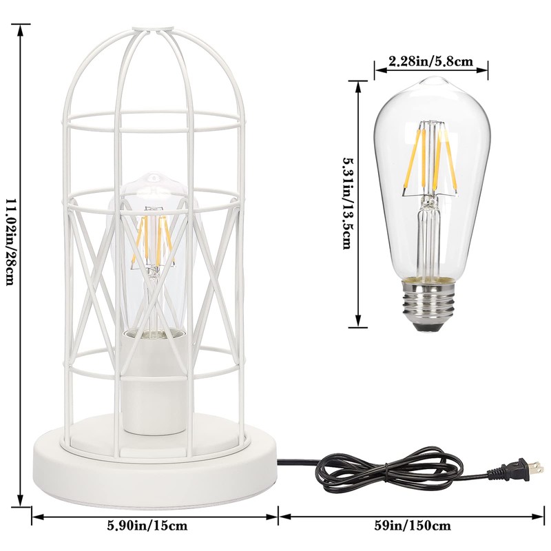Bedside Touch Lamp, Small Table Lamp for Bedroom Living Room,