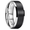 King Will CLASSIC 8mm Mens Tungsten Carbide Ring Wedding Band