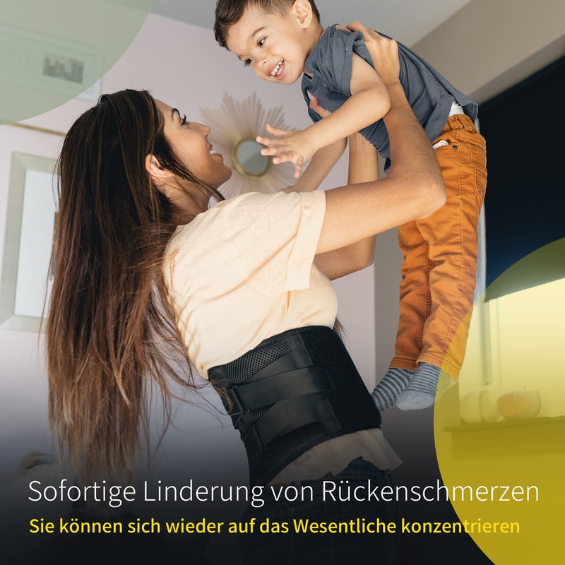 BraceUP Back Support with Lumbar Cushion - Back Support, Back