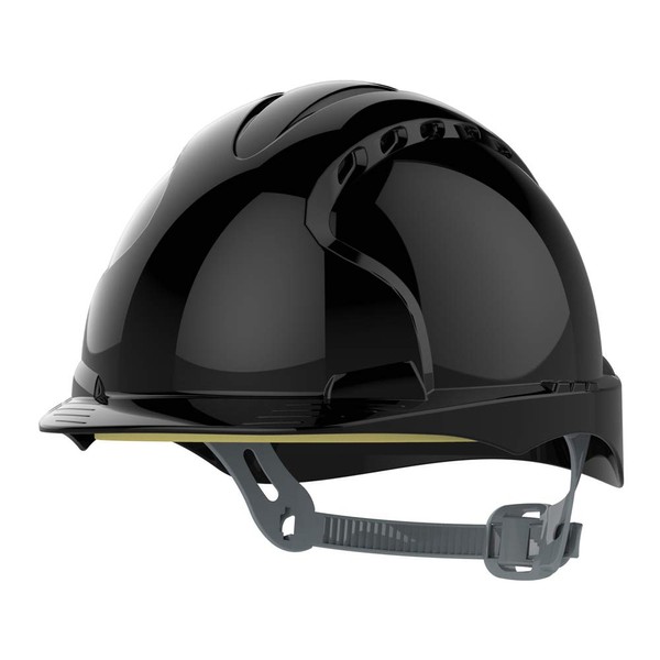 JSP EVO2 Safety Helmet with Slip Ratchet - Black -