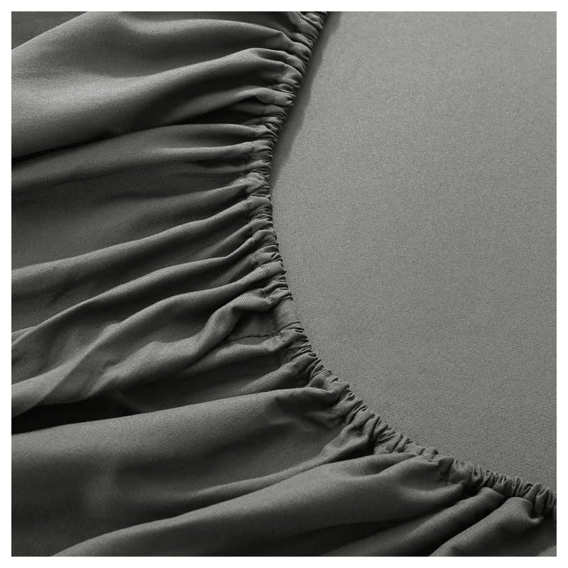 Prime Linens Extra Deep 30Cm Plain Fitted Sheet, Elastic Pocket