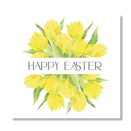 Punkcards - Easter Card - Easter Wishes Greeting Card - Watercolour Floral - Religious Easter Card for Friend or Family