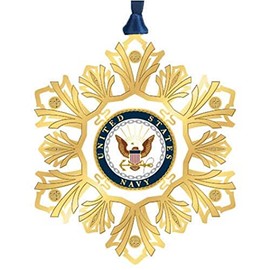 Beacon Design Navy Snowflake Ornament