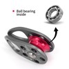 NewDoar Micro Mobile Pulley Pulley 30KN/6746lb Mobile Single Cheek Pulley
