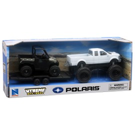 New-Ray Juguetes 4 x 4 camioneta y Polaris Ranger (los Colores del vehículo Pueden Variar)