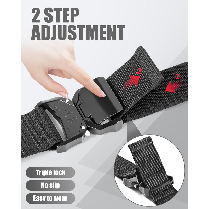 2 Inch Wide Tool Belt for Men with Quick Release