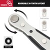 STREBITO Mini Ratchet Set, 22-Piece 1/4 Ratchet Right Angle Screwdriver,