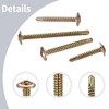 M4.2 Drilling Screws, Self-Drilling Screws, Pack of 125 Self-Tapping Screws,