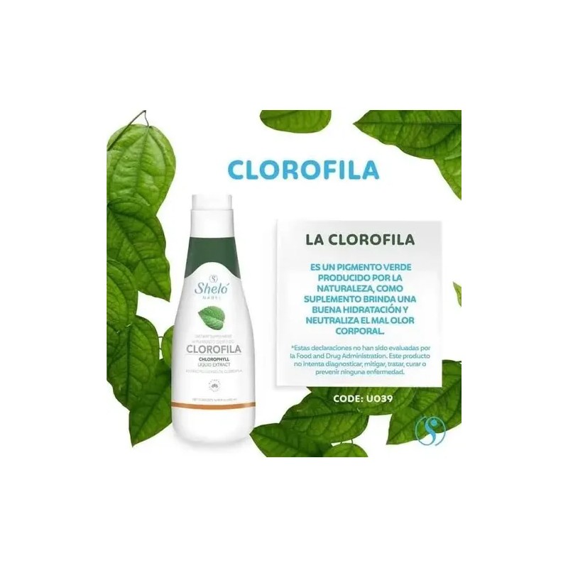 2 Pack Clorofila Líquida Concentrada Para Limpiar El Cuerpo