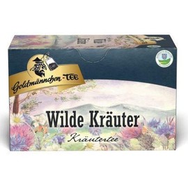 Goldmännchen Tee Wild Herbs from Thuringia, 20 Individually Sealed Tea Bags, Pack of 3 (3 x 30 g)