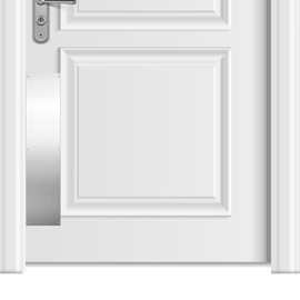 Fabbay 2 Pieces Door Kick Plate Kick Plates Aluminum Plate for Decor Avoid The Door from Kicking(4 x 16 Inch,Grey Silver)