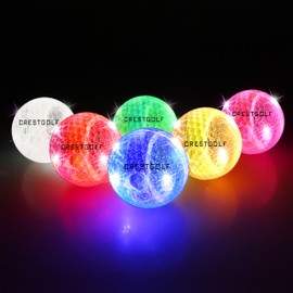 Kofull 6 x 42mm Glowing Golf Balls - Self Luminous On Impact