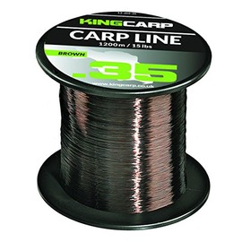 King CARP - 1200m Bulk Spools of Carp Mono of Extra Strong Monofilament Carp (1200m of 15lbs 0.35mm)
