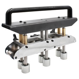 Three Station Roller, Metal Bending Tool for Bending Metal Roofing Materials at 0-90 Degrees Angle, Sheet Metal Roller Bender Fit for 0.01‑0.04 inch (0.3‑1.0mm) Steel