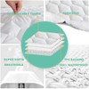 Family Bedding Single Bed Quilted Fitted Mattress Pad - Waterproof